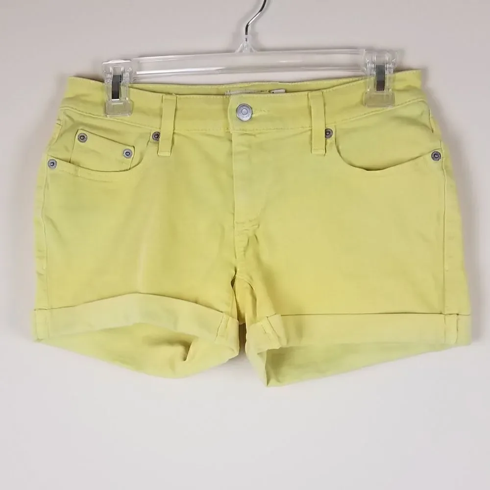 Vineyard Vines Yellow Denim Shorts 00 - Picture 2 of 8
